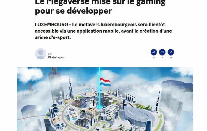 Article l'Essentiel Luxembourg Megaverse Virtual Rangers Metaverse
